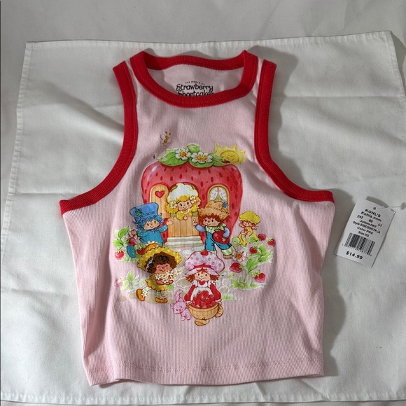 Strawberry Shortcake Tops - Strawberry Shortcake Pink Crop Top